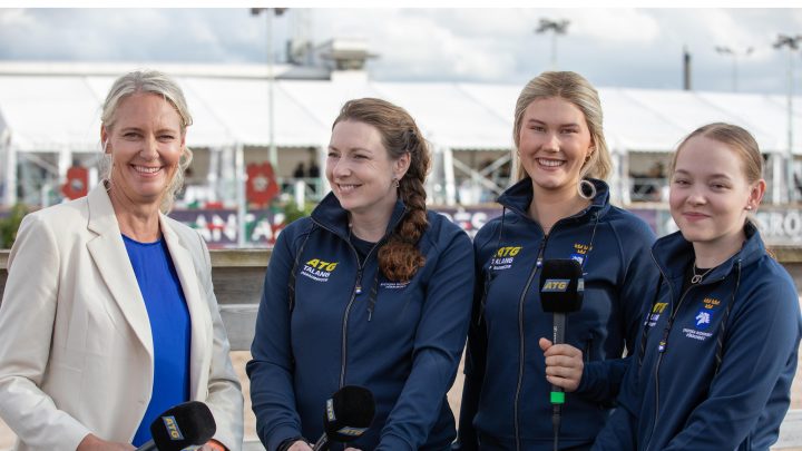 ATG Talang Paradressyr – Renée Claesson-Ribring, Alicia Ortstad och Pam Svane.